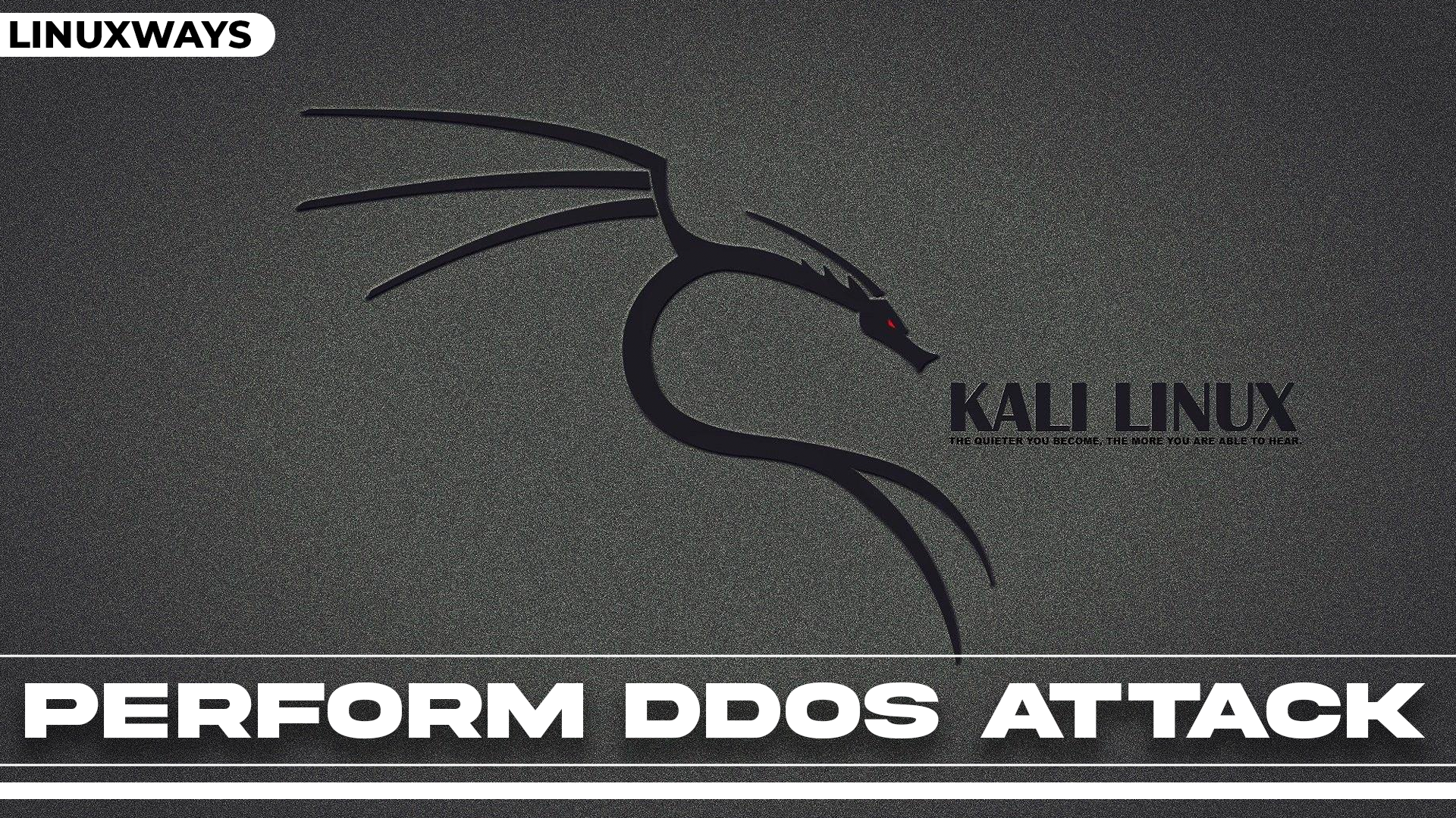How to Perform DDOS Attack on Kali Linux